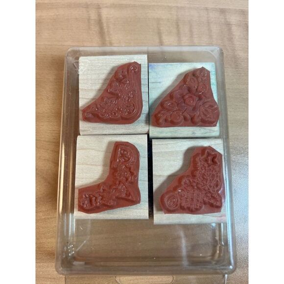 Collection of 4 Wood Rubber Stamps Stampin Up - Picture 4 of 5